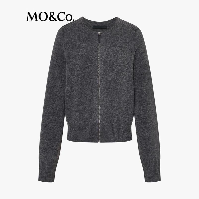 MO&Co. Women's Slim-Fit Wool Blend Round Neck Sweater