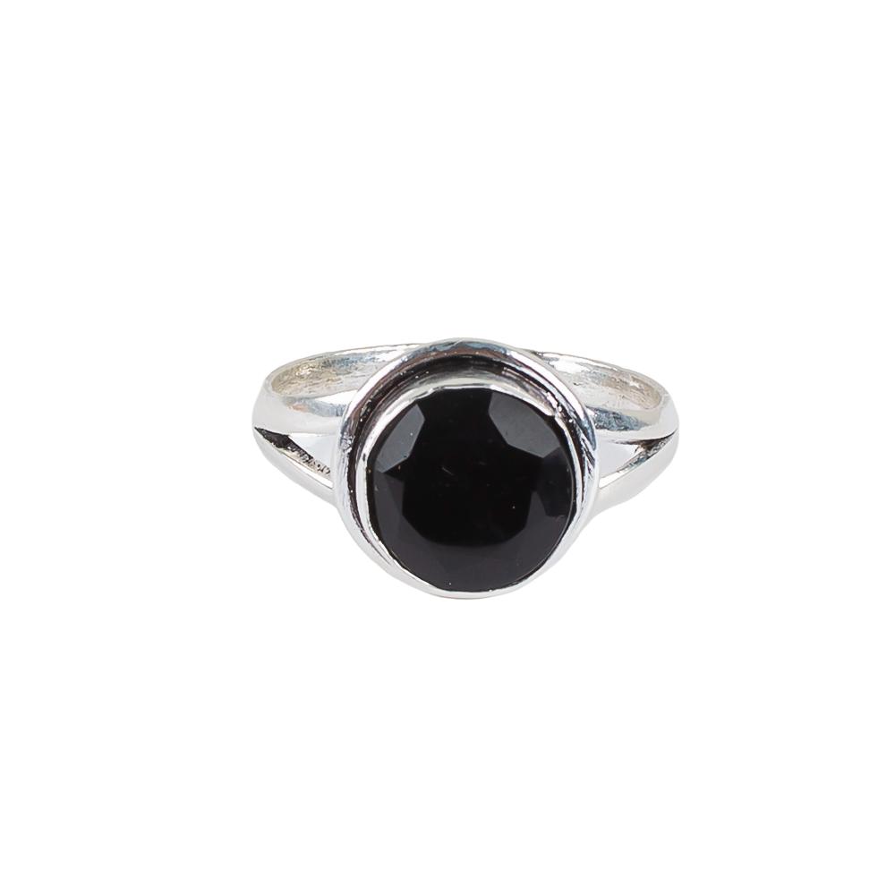Rare Black Onyx Gemstone 925 Sterling Silver Jewelry Artisan Ring For Women& Men RR-11-18