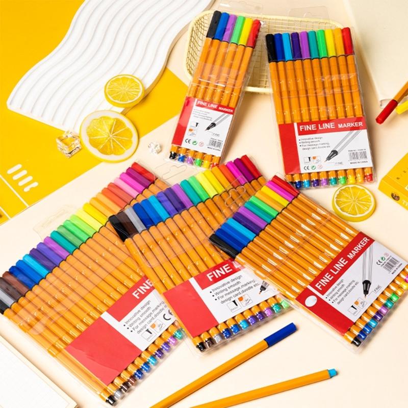 Water Based Ink Pen Precisions 0.4mm Tip Artist Markers For Detailed Drawing Writing Coloring Projects