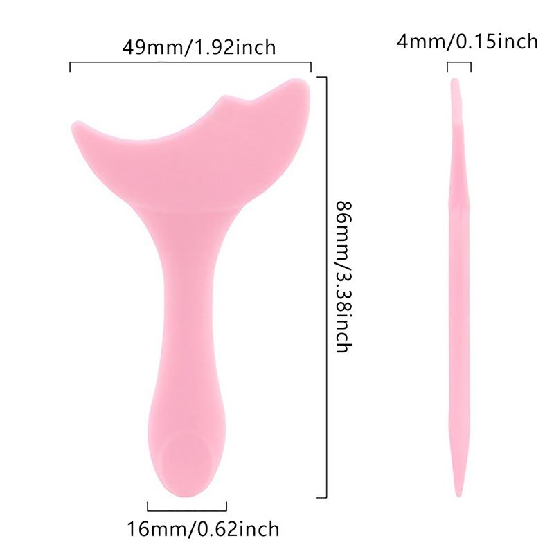 Silicone Eyeliner Stencils Eyeshadow Pad Women Makeup Eyeshadow Applicator Mascara Baffle Easy Eye Makeup Tools