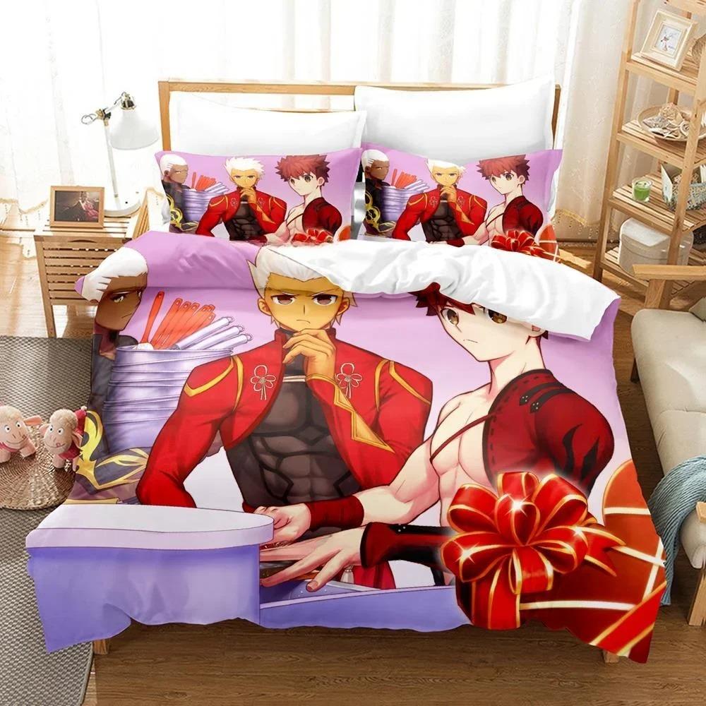 Comfortable Cartoon Pattern Duvet Cover Set With Duvet Cover And Pillowcases Single Twin Full Queen King Sizes For Adults And Kids