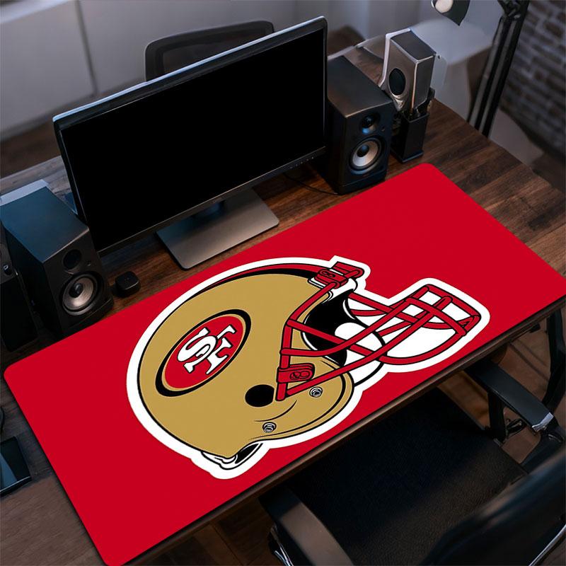 San Francisco 49ers Mouse Pad, Large Gaming Desk Mat, Non-slip XXL Mousepad for Laptop & Tablet, Mini PC Playmat with Stitched Edges