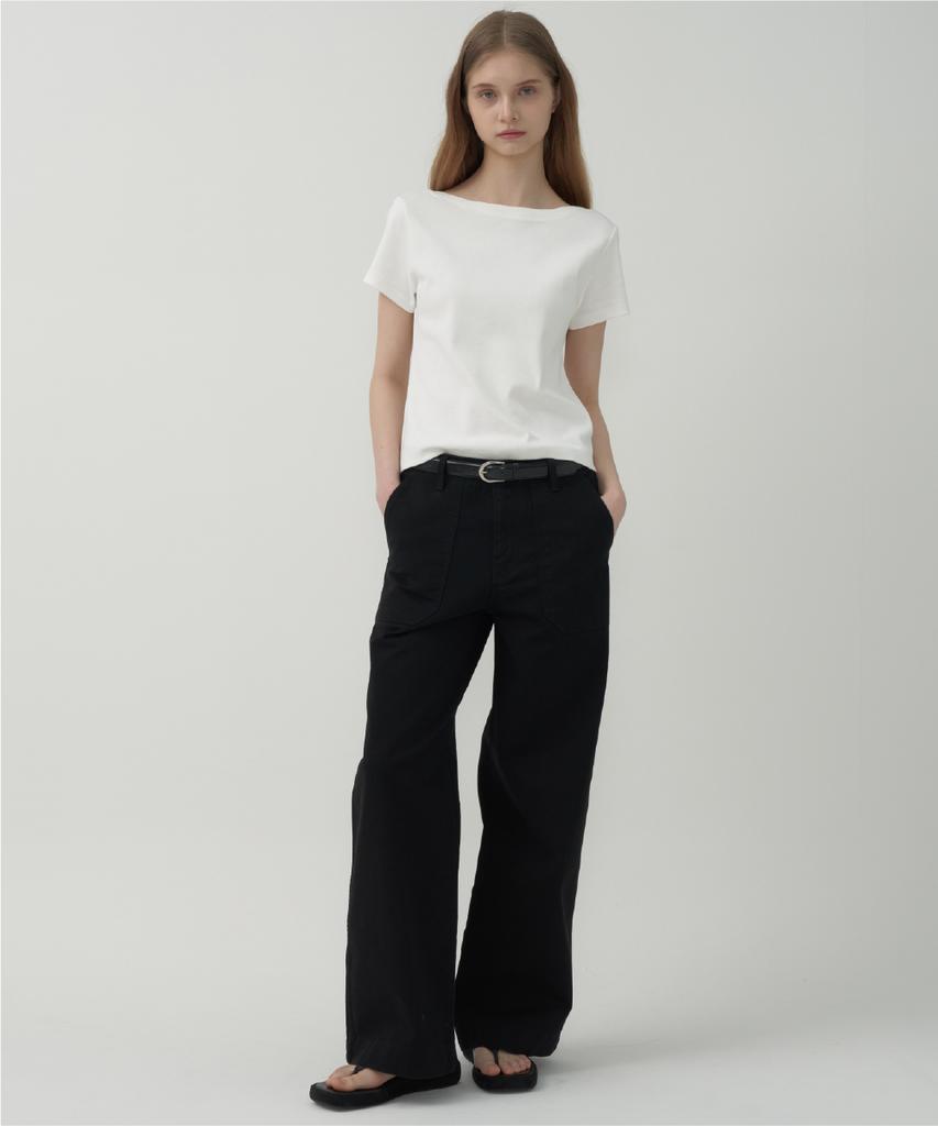 Mot Pocket Edition Cotton Wide Denim - Black