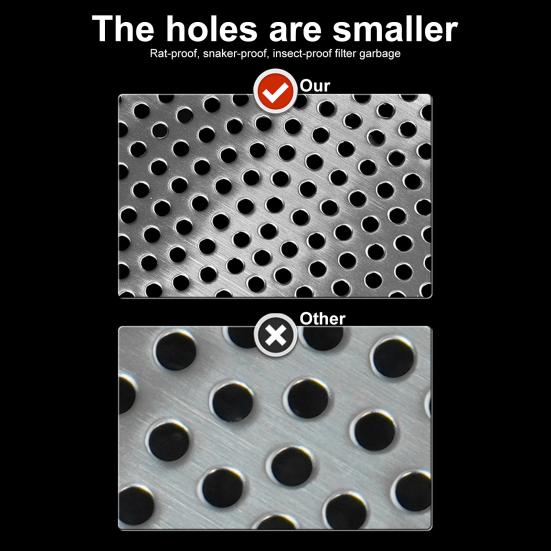 Tapa de drenaje de piso de acero inoxidable Fácil instalación Tapas de terminales de ventilación Tapa de drenaje de acero inoxidable para sótano