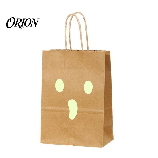 Night Glowing Holiday Bags Halloween Candy with Luminous Pumpkin Ghost Prints, Thickened Pattern Goodie Bag Paper Gift Bags, Trick or Treat