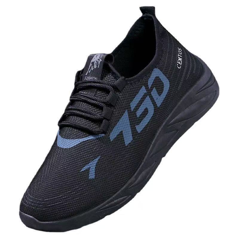 Spring, summer and autumn new young men's trendy sports shoes casual running cloth shoes men's trendy cloth shoes
