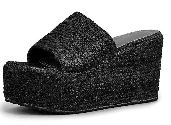 Platform Slippers Women Open Toe Wedges Sandals Ladies Summer High Heels Espadrilles Shoes Plus Size Sandalias Mujer Verano 2022