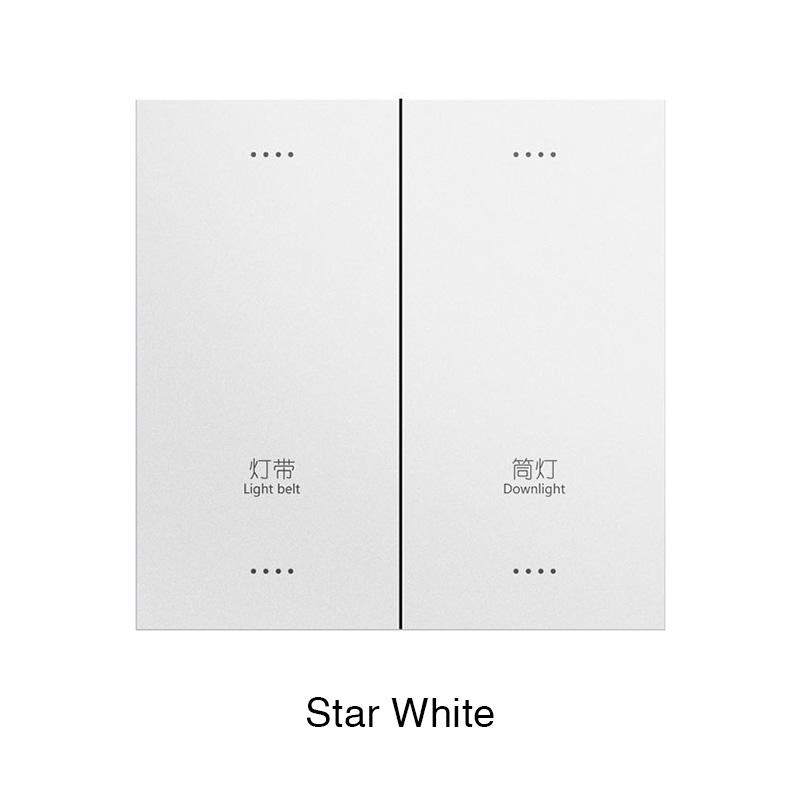 Modern Double Pole 1/2/3/4 Gang Smart Home Light Switch Zigbee High-Grade Waterproof Touch Panel PC WIFI for App Wall Switch