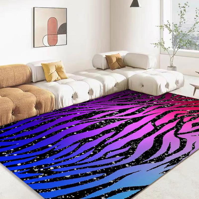 Zebra Black White Texture Rug Carpet for Living Room Bedroom Soft Kitchen Bathroom Anti-slip Floor Mats Hallway Rugs Home Decor
