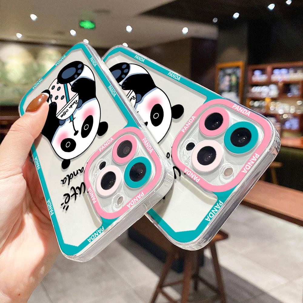 Panda Soft Case For Samsung A54 5G A53 A52 A34 A33 A13 A32 A12 S23 Ultra S22 S20 S21 FE A23 A51 A50 A73 A72 A71 A22 A21S Covers