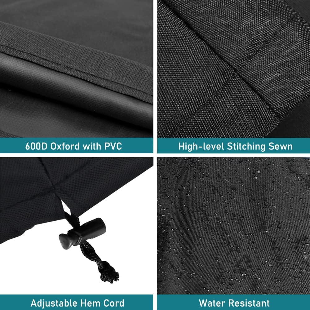 ZJYWSCH Grill Cover for Kamado Joe Jr Junior and Char-Griller Akorn Jr Portable Charcoal Ceramic Egg Grill Cover Heavy Duty Kamado Joe Jr Cover