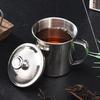 Handle Design Stainless Steel Cup With Lid Travel Mug New Coffee Cup  Travel