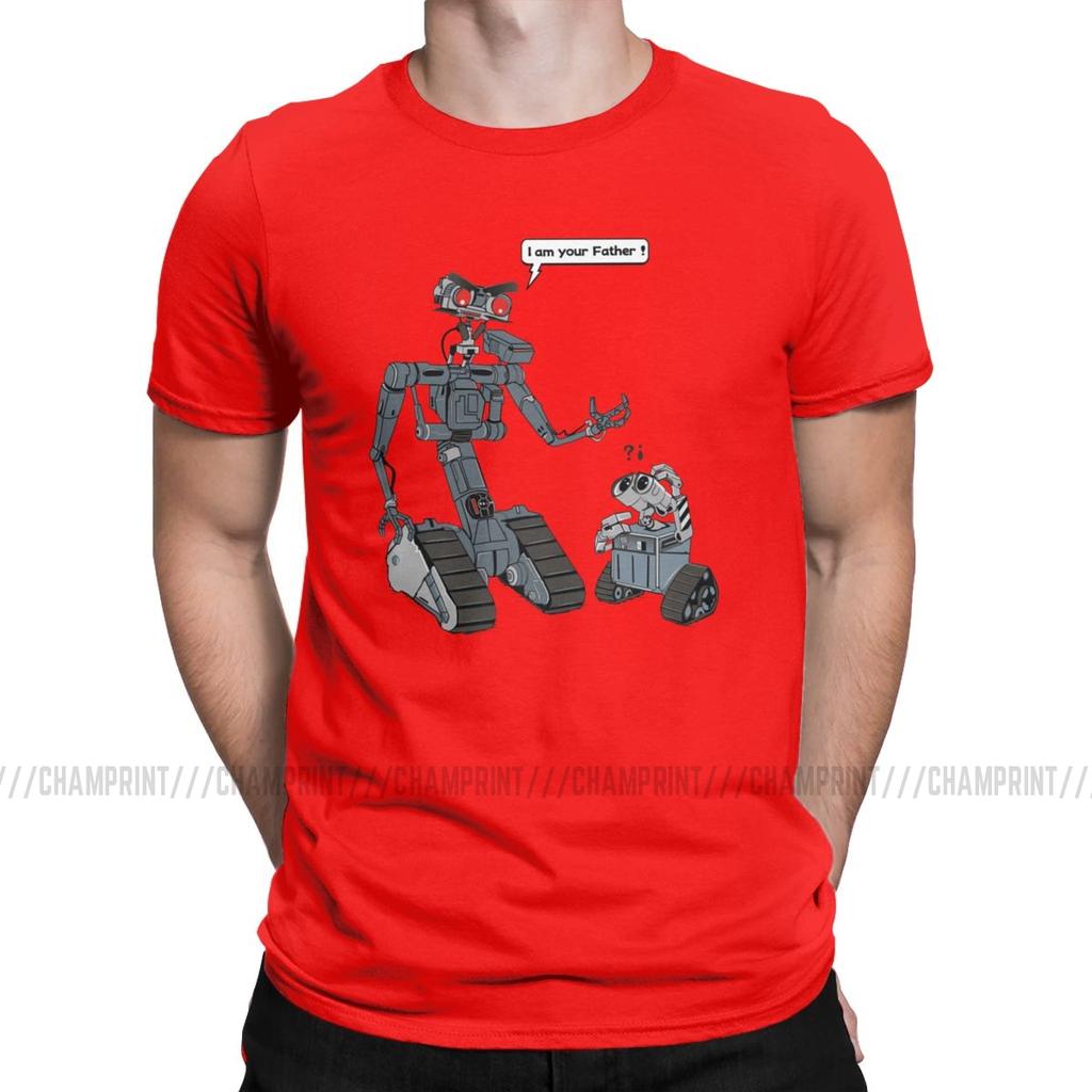 Leisure Related Circuits T Shirts Men T Shirts Short Circuit Johnny 5 80S Retro Robot Movies