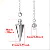 Metal Pendulum for Dowsing Divination Pendulos Spiral Small Cone Gold Color Copper Radiesthesia Pendulums Healing Pendule 2025