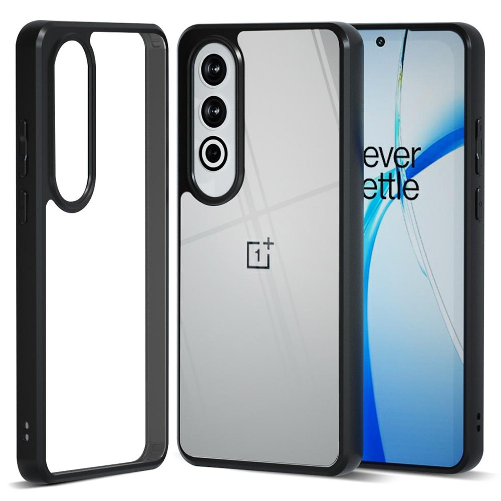 

IBMRS For OnePlus Ace 3V 5G Case TPU+PC 2-in-1 Protective Phone Cover Transparent Black
