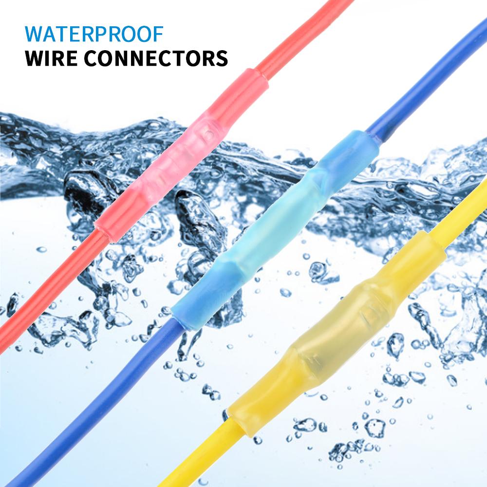 220/250/300/540 PCS Heat Shrink Terminals Insulated Cable Connectoror Wire Stripper Wire Crimping Household Lug Rolling Kit