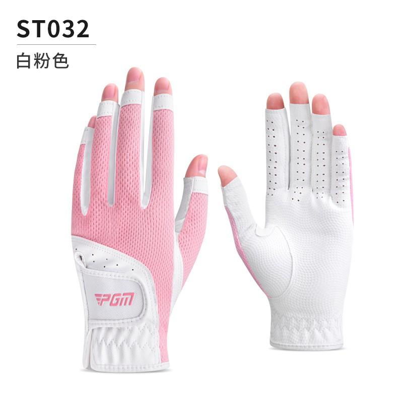 Ladies Golf Gloves Fingerless Breathable Mesh Sun Protection Left Right Hand
