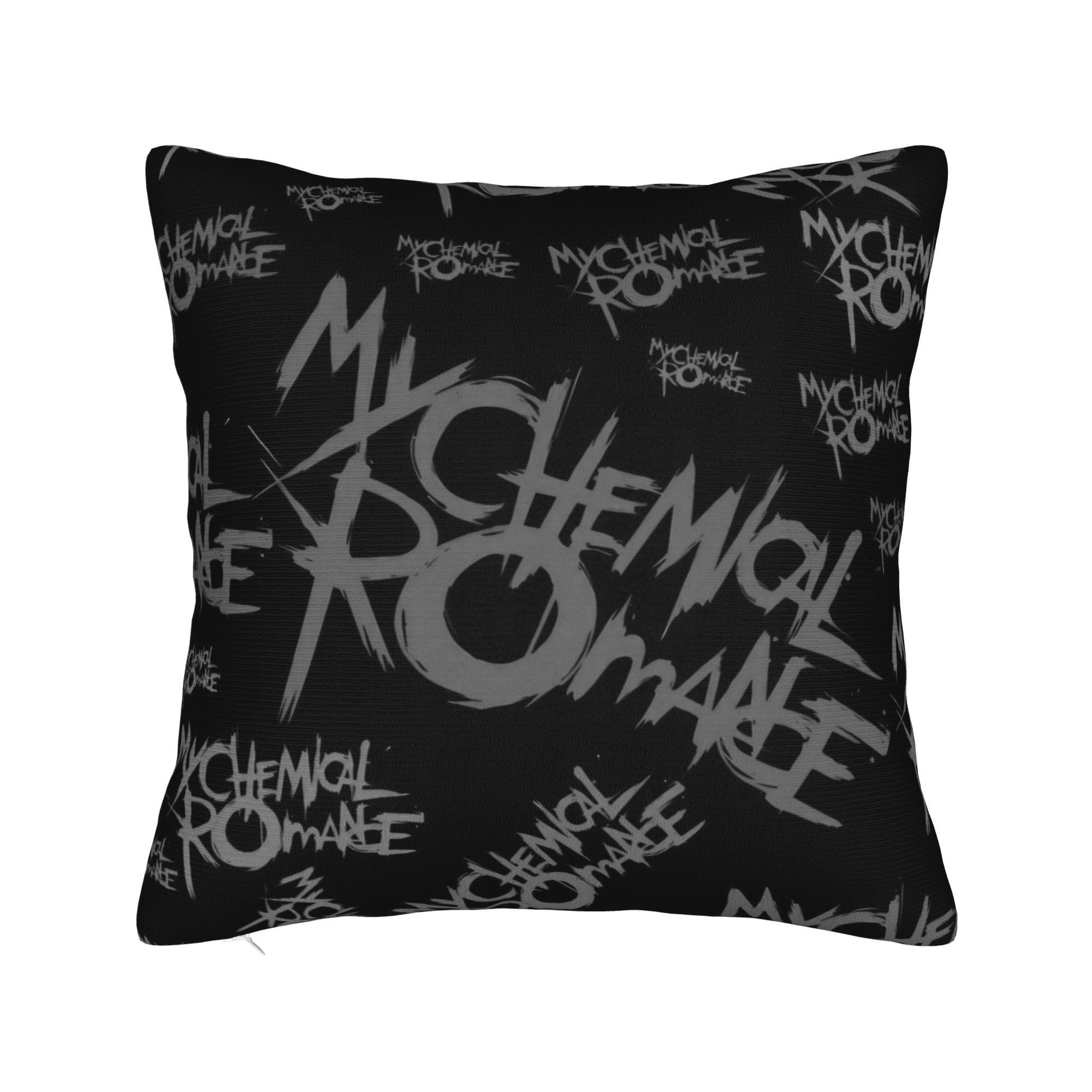 

Mcr Band Punk Rock Square Pillow Case My Chemical Romance Cushion Cover Fashion Zippered Decor Pillowcover for Sofa 45*45cm 12x12Inch
