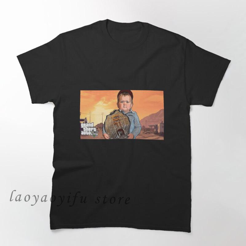 Classic Hasbulla Fighting Meme TShirt Mini Khabib Blogger Top Funny Graphic T Shirts Unisex Polyester Tee Kawaii Clothing Custom