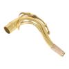 SLADE Tenor Saxophone Bent Neck Brass Gold Plated Tenor Sax Bent Neck with Soft Wood Slice Woodwind Instrument Parts Accessories