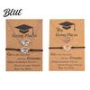 Graduation Cap Pendant Necklace 2025 Jewelry Set Stainless Steel Bracelet