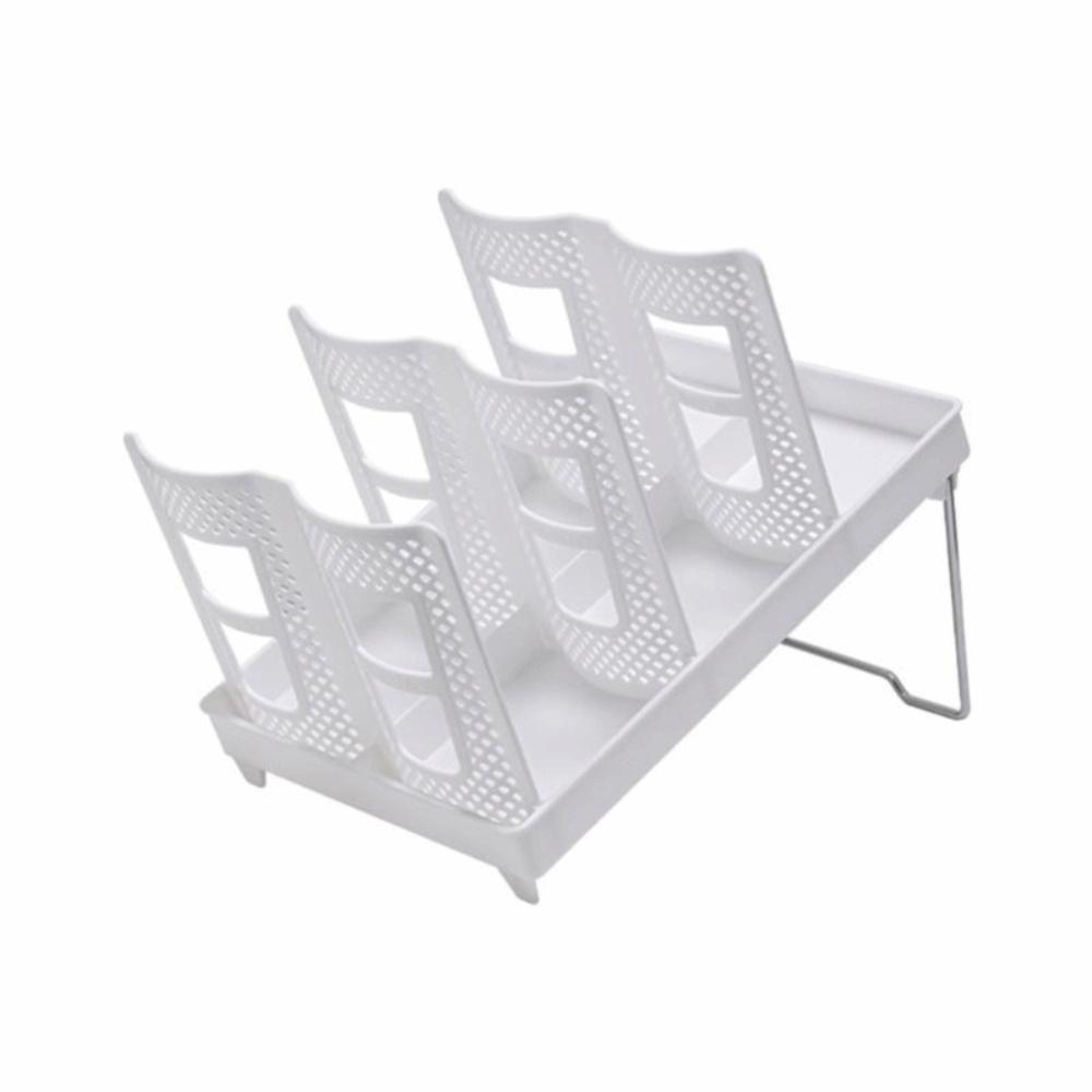 Plastic Disposable Cup Storage Holder Adjustable Space Saving Foldable Paper Cup Holder Portable Mug Display Stand