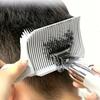 Pettine per sbiadimento Clipper professionale per barbiere per miscelazione pettine per taglio capelli con parte superiore piatta per uomo Strumento per lo styling del salone con spazzola per dissolvenza resistente al calore