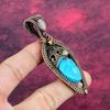 Blue Carved Bone Face Pendant Copper Wire Wrapped Pendant Handmade Jewelry Rainbow Moonstone Pendant Gemstone Copper Jewelry