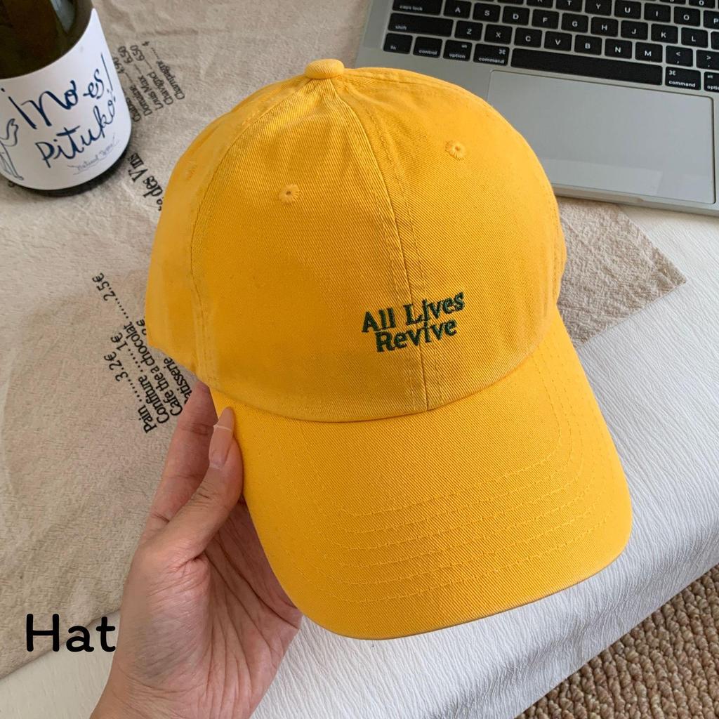 Vintage Wash Letter Baseball Cap With Embroidery For Unisex Fashion