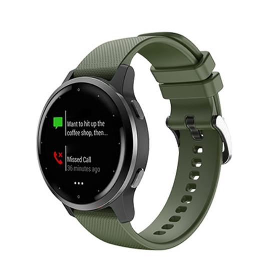 Watch Band 20mm/22mm Plaid Soft Silicone Watchband Wrist Strap Replacement for Garmin Venu SQ/Venu/Vivoactive 3 4/Forerunner 245