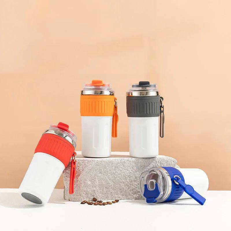 Stainless Steel Thermos Coffee Bottle Leak-proof Vacuum Flask Insulated Cup 510ml