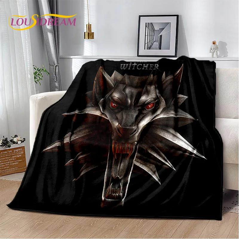3D The W-Witcher Game Cartoon Soft Flannel Blanket for Beds Bedroom Sofa Picnic,Throw Blanket for Cover Outdoor Leisure Nap Gift