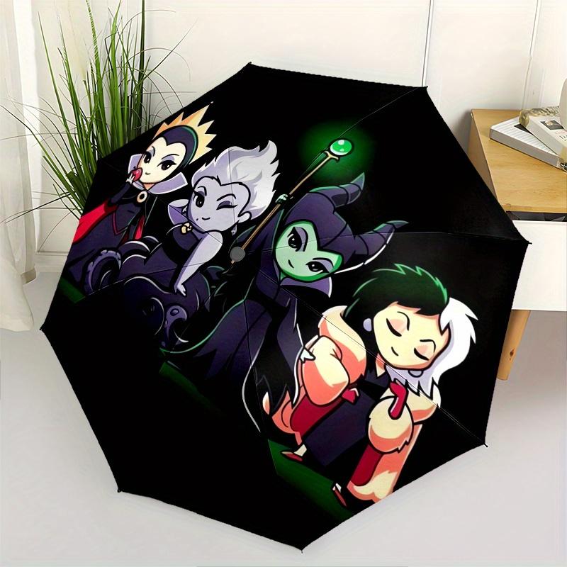 

Disney Villains Collection Automatic Opening and Closing Umbrella Suitable for all occasion and business umbrella, unisex portable tri fol