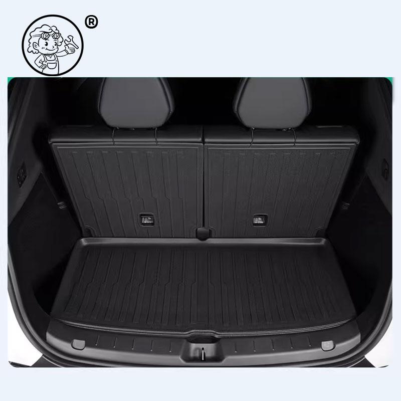 Floor Mats for Tesla Model YL Y L 2026 2027 All Weather Front Rear Cargo Liner Second Row Seat Back Pad Trunk Mat Accessories