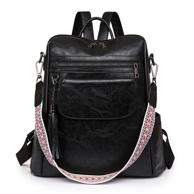 Spring Backpack for Women Large Capacity Retro Dual-purpose One-shoulder Crossbody Bag Business Backpack