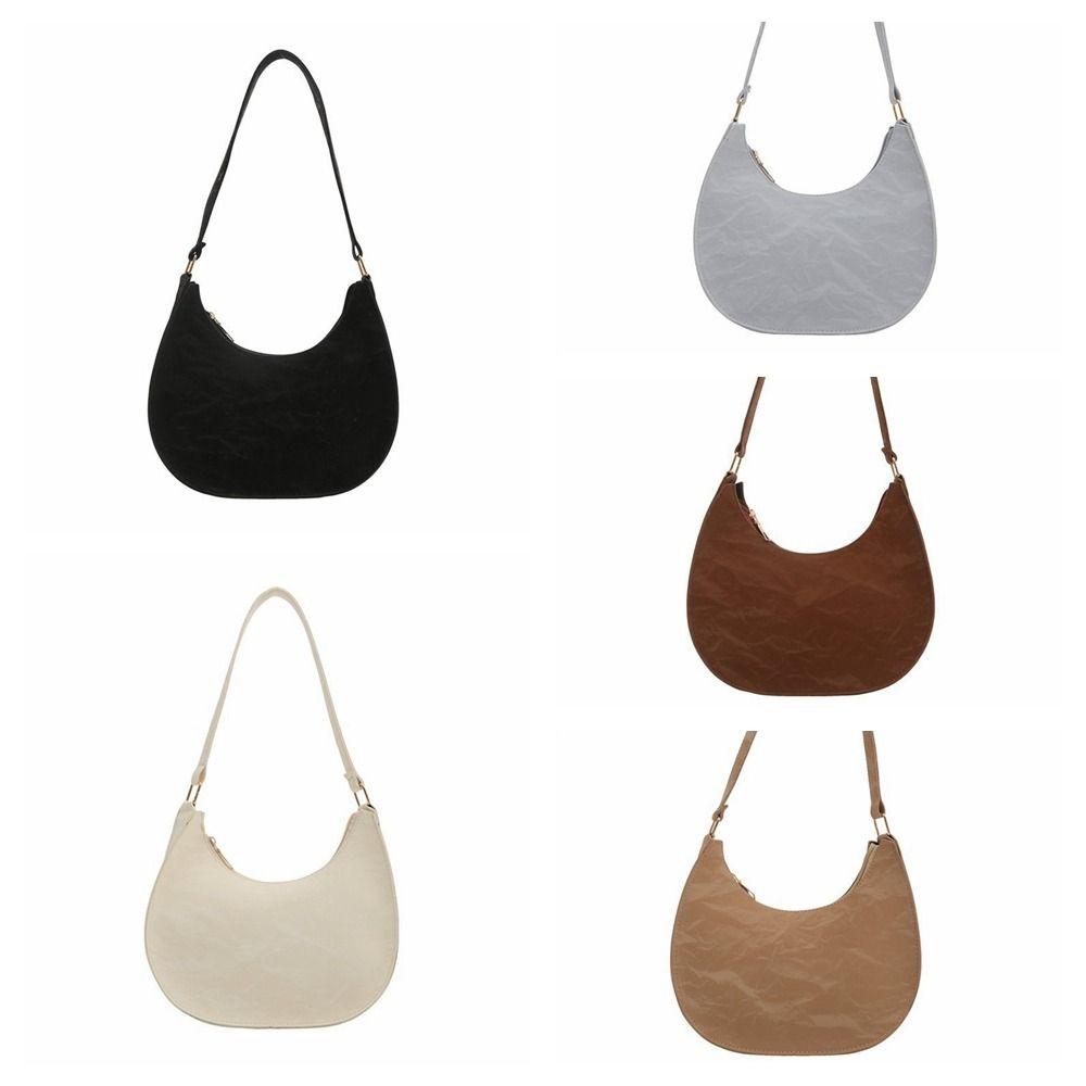 Koreanischen Stil PU Leder Schulter Tasche Hobo Frauen Handtasche Mode Kleine Unterarm Tasche Outdoor