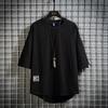 2021 Summer Men's White Loose Fit Korean Trend Short Sleeve T-shirt