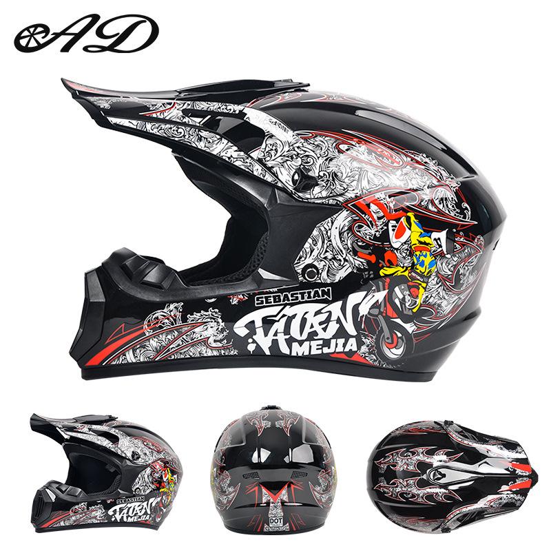 DOT Certified Off-Road Full-Face Helmet for Mountain Biking and Downhill Riding