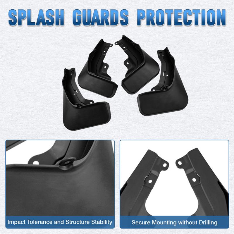 Car Mud Flaps Splash Guards Mud Flaps Splash Guards Mud Flap Kit Front Rear Fenders for Honda CRV CR-V -2025