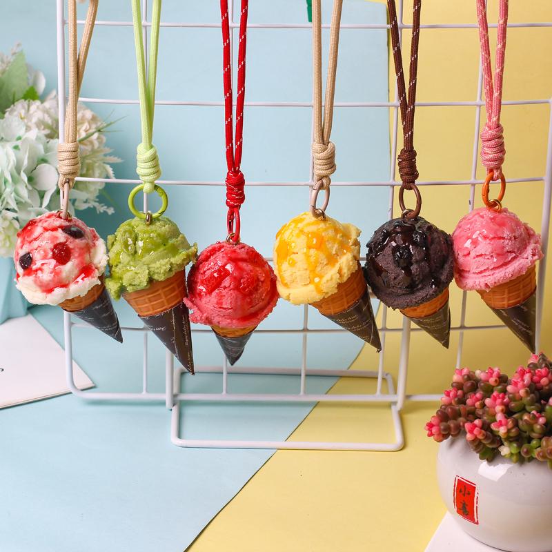 1 Pezzo Accessori Borsa Creativo Simulazione Modello Gelato Decorazione Auto Ciondolo Regali di Festa Regali per Feste