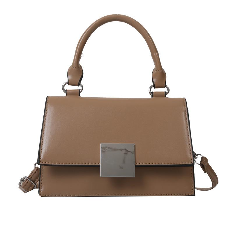 

This year, retro small bags are popular, and winter new fashionable versatile shoulder bags are Hong Kong-style textured messenger bags for women. хакі