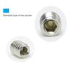 200pcs Hex Grub Screws Kit Set Screws 304 Stainless Steel M3/M4/M5/M6/M8 Grub Screw Assortment