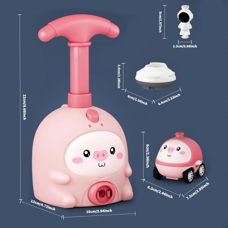1pc Balloon Powered Car Toy Set,Manually Operated,Suitable for Children Aged 3 And Above, Educational Inertia Powered Vehicle,Fun Science Learning Toy