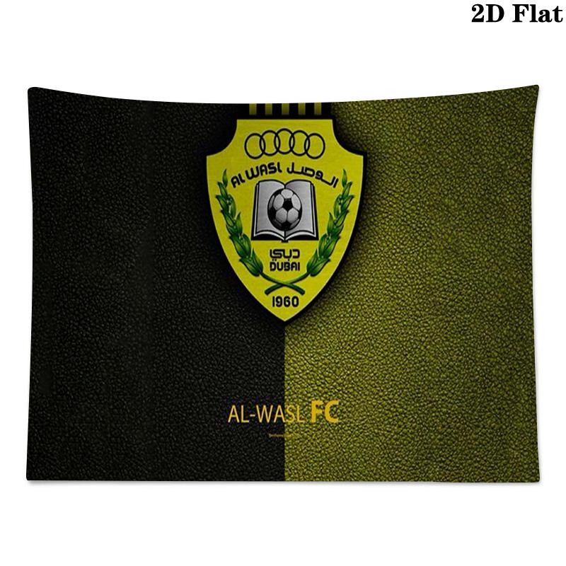 Al-Wasl F.C Wall Tapestry Aesthetic Wall Hanging Printed Fabric Blanket Decorative Tapestries for Bedroom Living Room Home Decor
