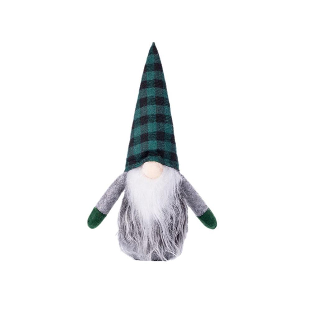 

Cartoon Faceless Old Man Ornaments Soft Merry Christmas Decoration Home Xmas Decor зелёный