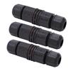 3Pcs Waterproof Cable Connector 4 Pin Straight Through IP68 Waterproof Connector for Fountains LED Outdoor Light