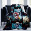 1pc, Cozy Nightmare Before Christmas Home Decor Blanket: Perfect Flannel Throw for Bedroom, Living Room, Travel, Camping, Car