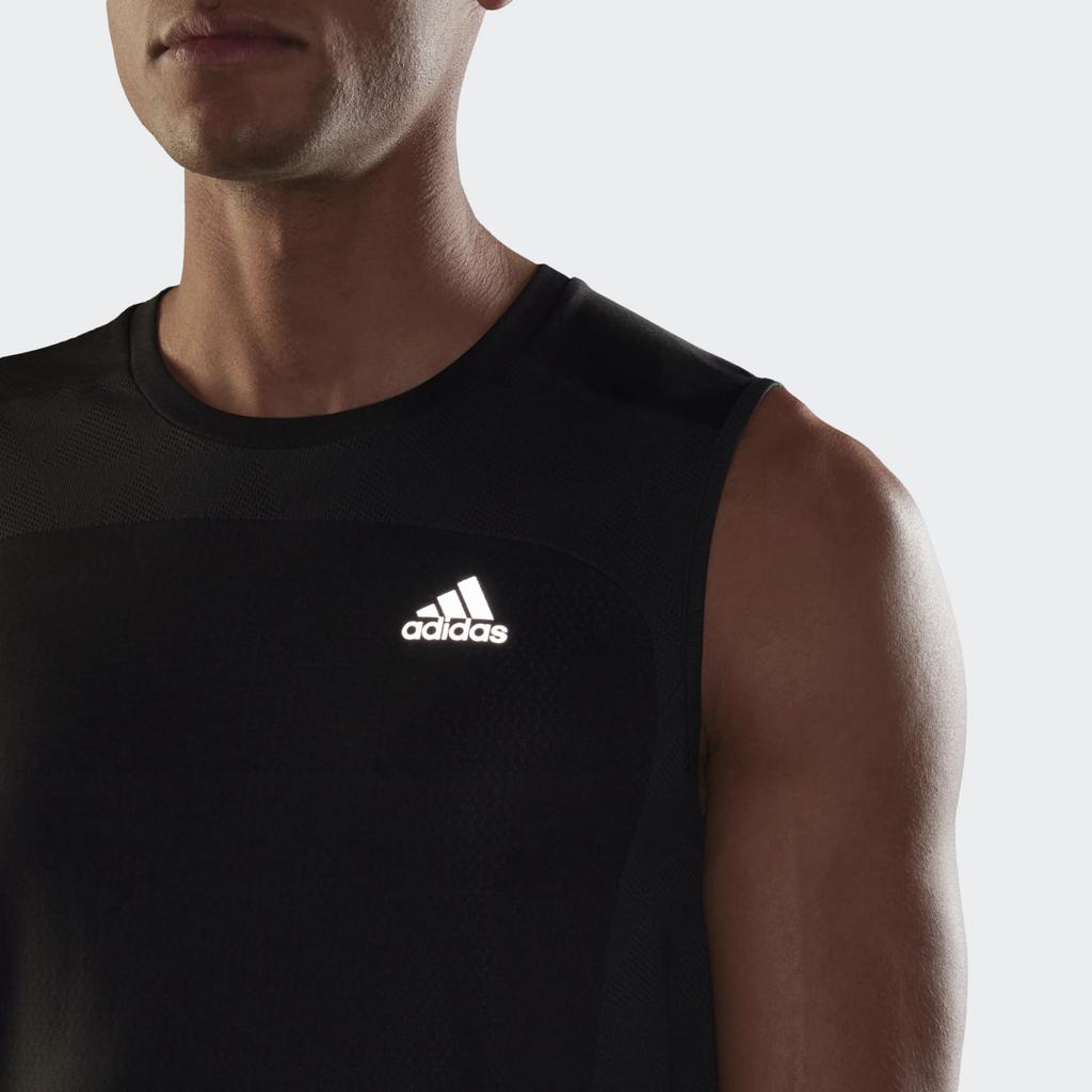 Adidas Heat.Rdy Running Tank Top Men Tops Black GK4298