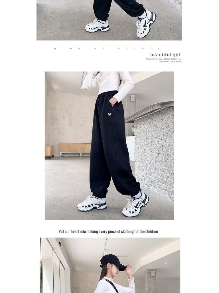 2025 Trendy Wide-Leg Casual Pants for Girls - Autumn Collection