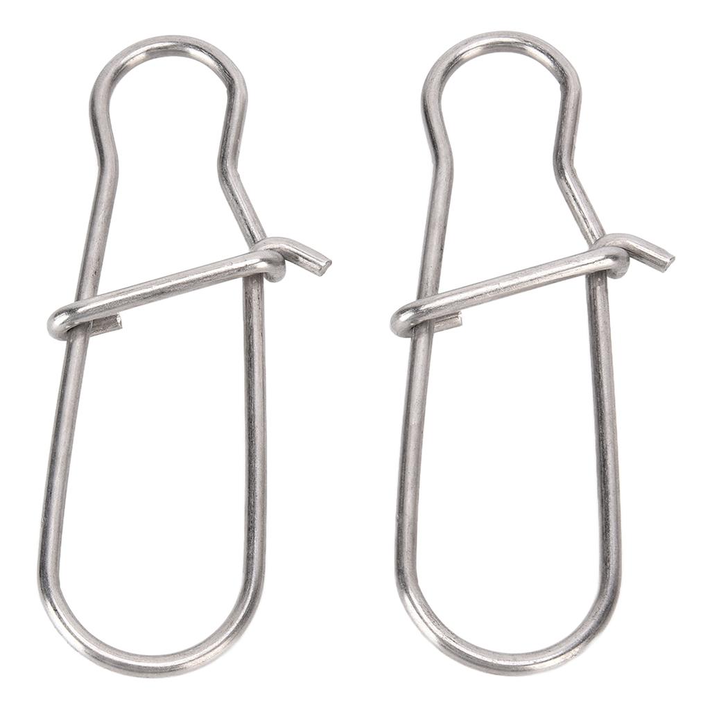2 Stück Angelclips Edelstahl Übergröße Verstärkte Stifte Angelzubehör Zubehör für Groß